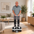 Vibrationstränare med stödstång